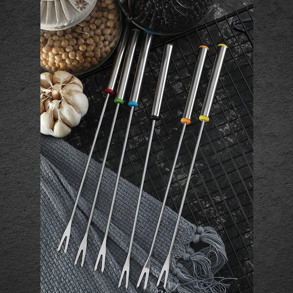1 Nĩa Dùng Nướng Thịt Bbq Màu Sắc Ngẫu Nhiên