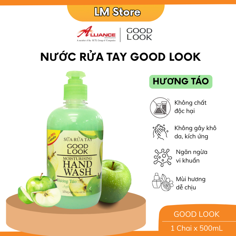 Sữa Rửa Tay Hương Táo Good Look (500ml)