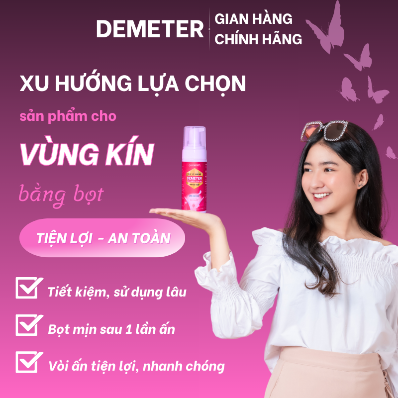 Dung dịch vệ sinh nữ tạo bọt Demeter