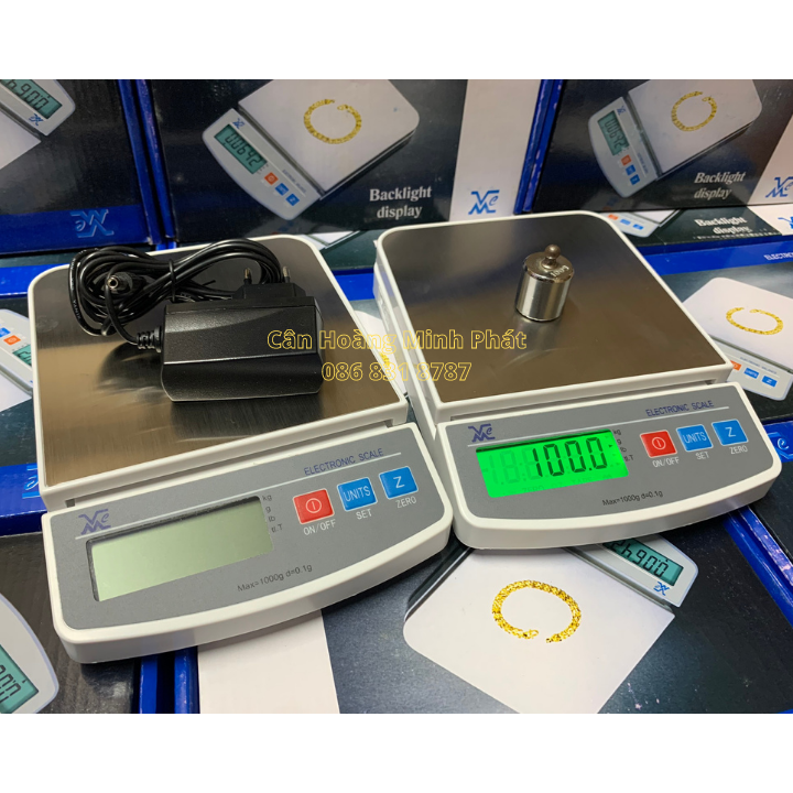 Cân Điện Tử Nhà Bếp Định Lượng 1kg/0.1g FEJ  - Cân Chính Xác - Kèm Sạc