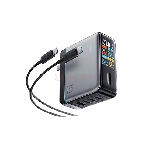 Cốc sạc Cuktech 10 GaN Ultra 1USB 3Type-C 120W AD1204U - Hàng chính hãng