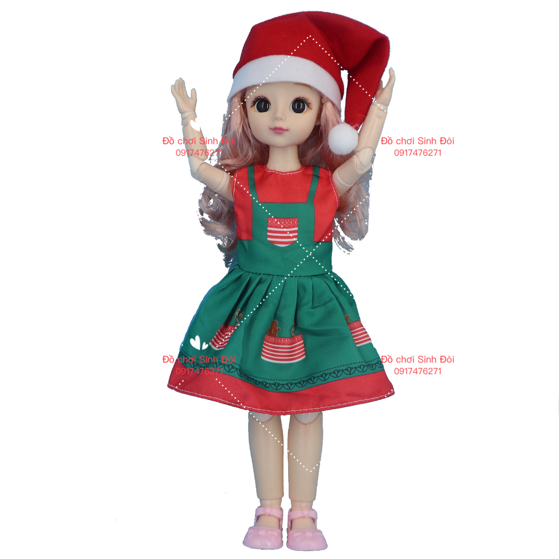 1 con búp bê Noel 30cm mập - mẫu ngẫu nhiên