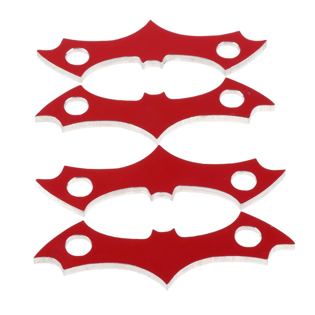 4 Pieces Alloy Skateboard Longboard Deck Protect Gasket 65mm Skateboard Blue
