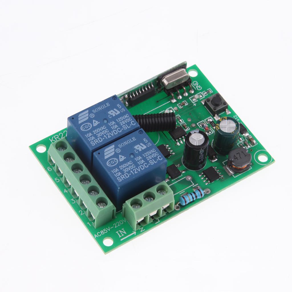 Wireless Remote Control Switch AC85V—220V 2CH Relay