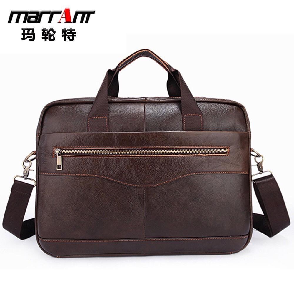 Túi xách cặp da đựng laptop da bò cao cấp T36 38x27.5x7cm D.HSTORE