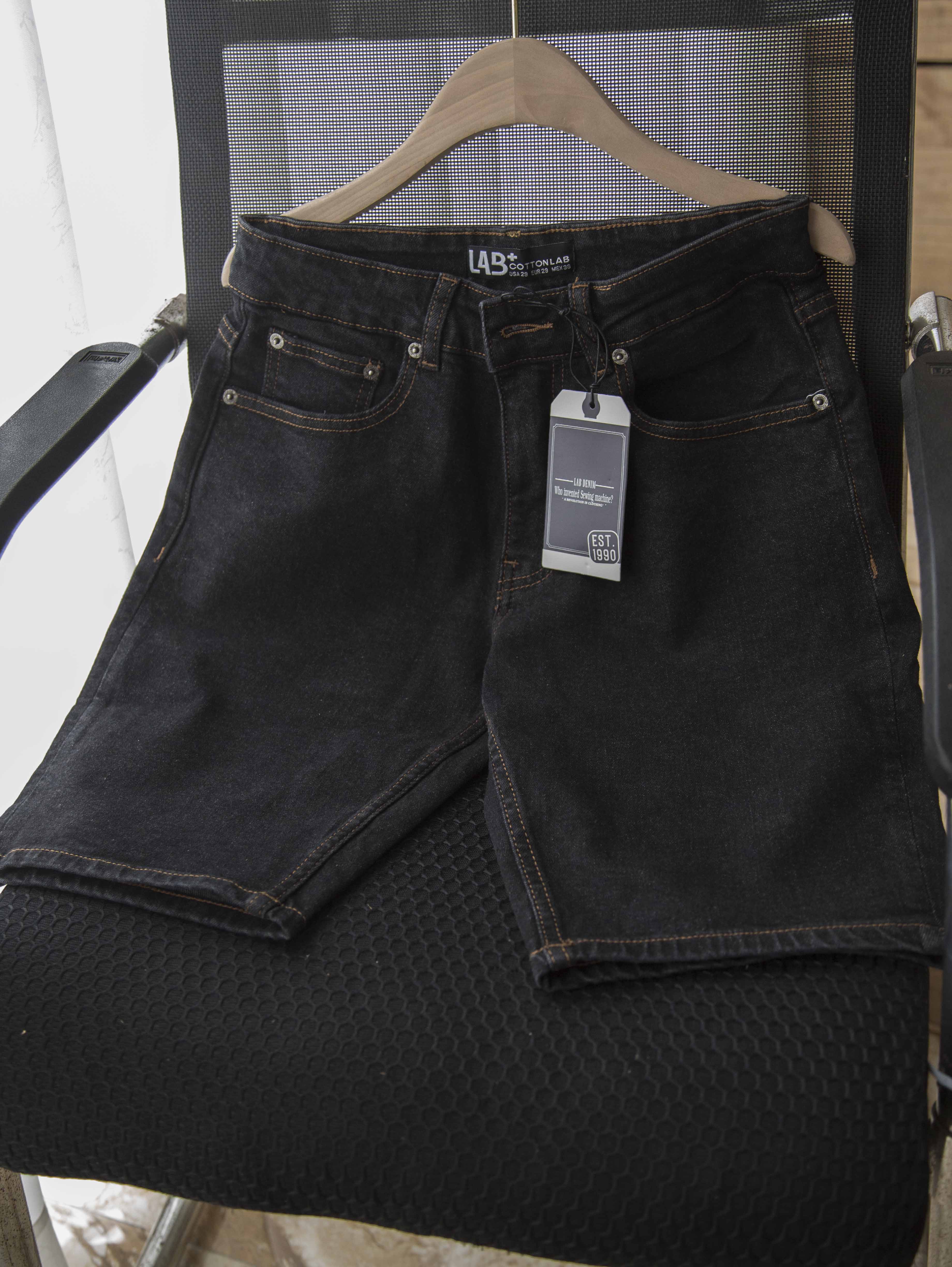 Quần short jean nam indigo cao cấp thương hiệu LAB - S2251