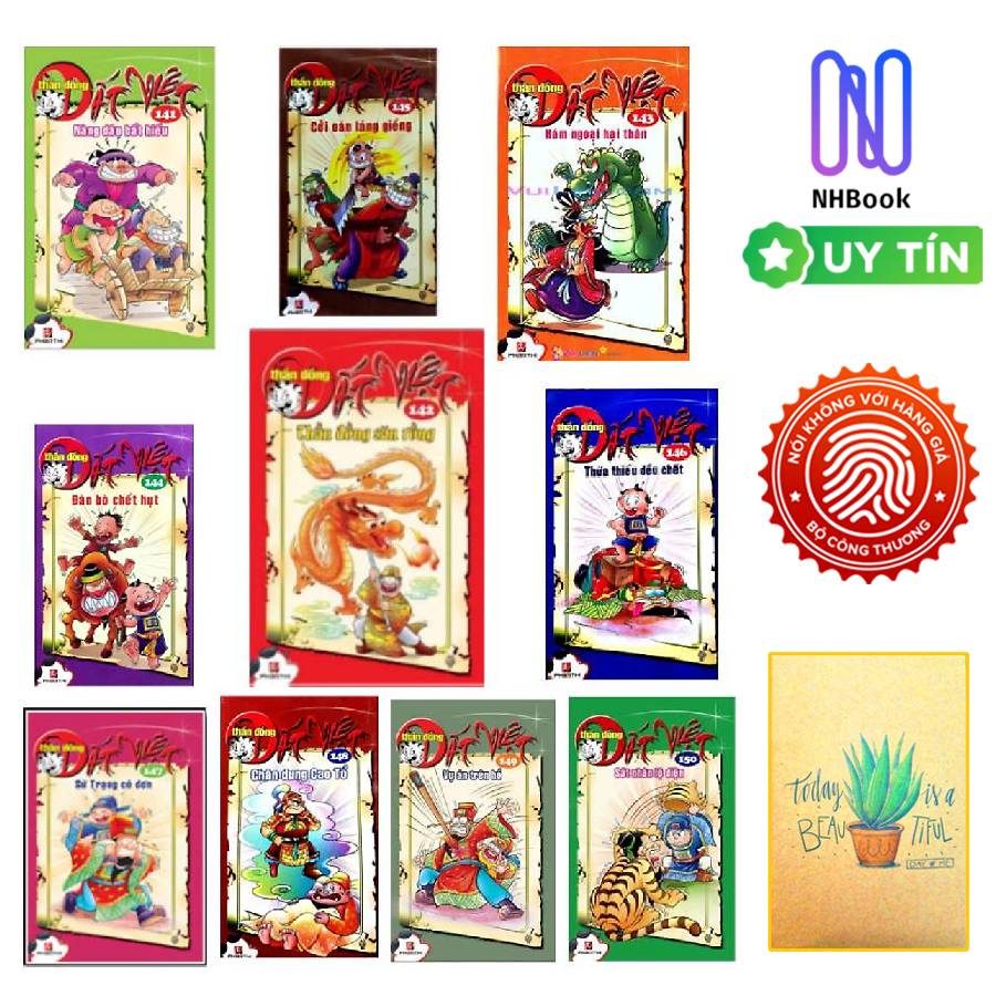 Combo Truyện Tranh Thần Đồng Đất Việt - Tặng sổ tay xương rồng
