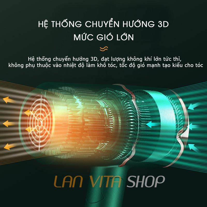 Máy Sấy Tóc Tạo Kiểu Công Suất Lớn, Chăm Sóc Tóc Không Bị Khô Xơ Nhờ Ion Âm
