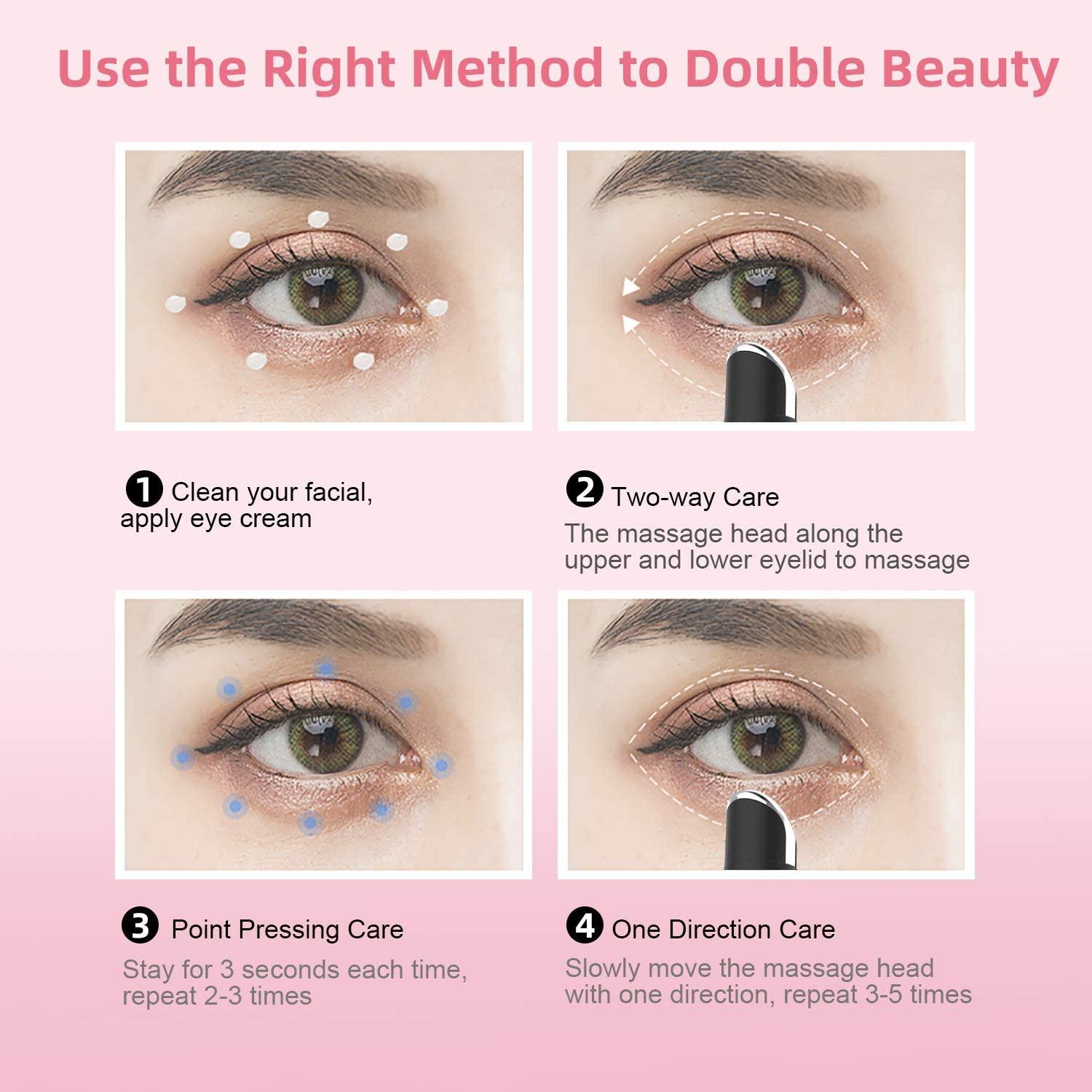 Máy mát xa mắt chống lão hóa, máy mát xa mắt Pelcas với 42 ℃ Massage nóng