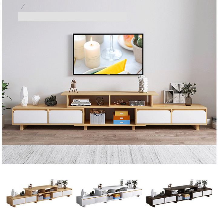 Kệ Tivi Phòng Khách Thông Minh Thay Đổi Kích Thước 1m6 Đến 2m2 - Tủ Kệ Tivi Gỗ Đẹp Decor Nhà Cửa