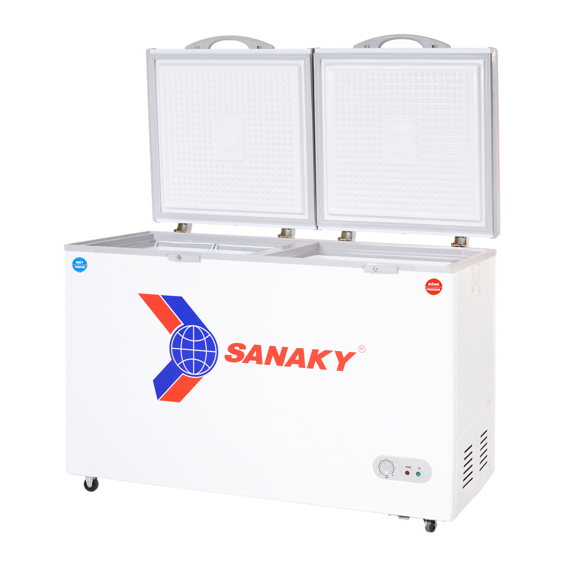 Tủ Đông Sanaky VH-568W2 2 Ngăn 2 Cánh Dàn Lạnh Nhôm (560L) - Hàng Chính Hãng