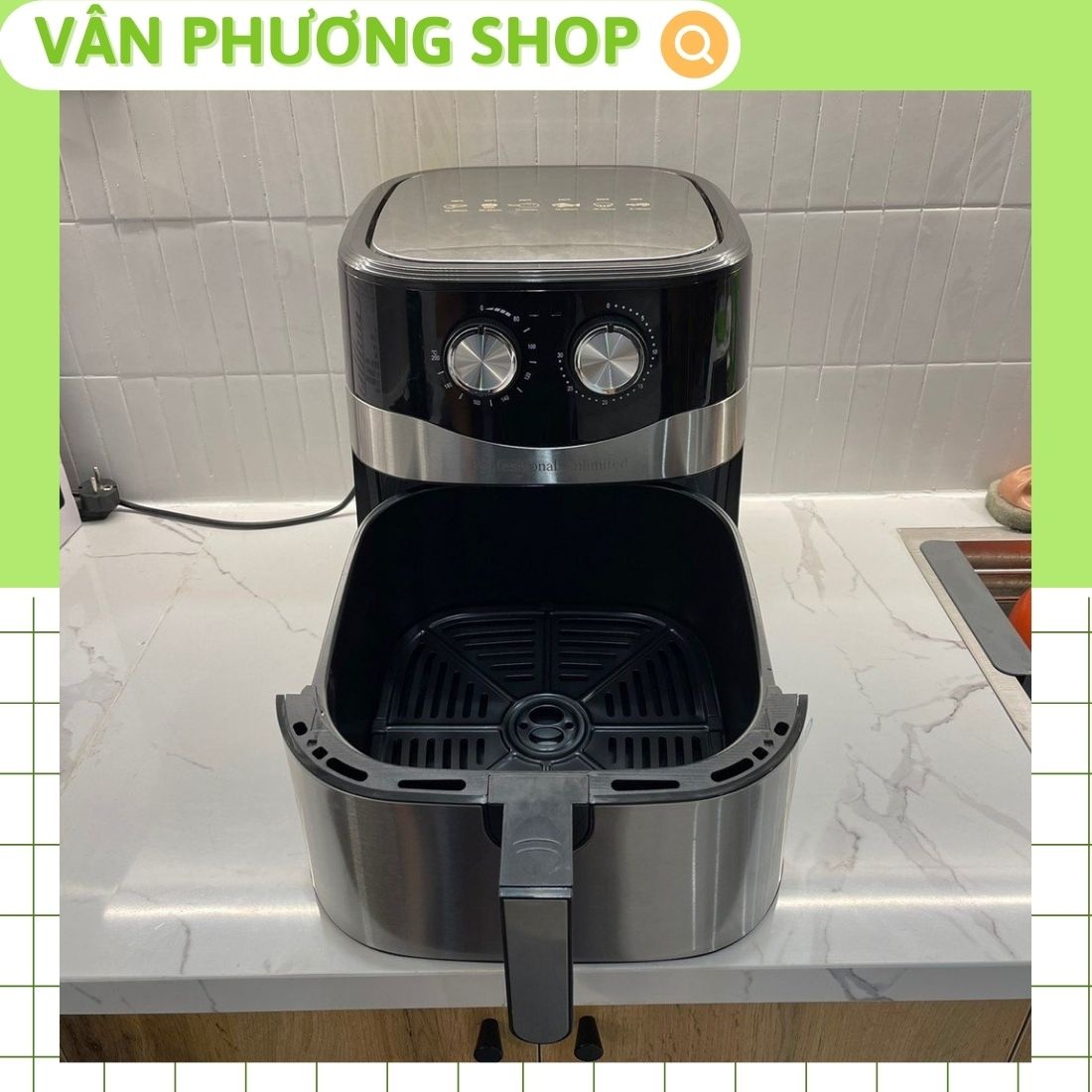Nồi chiên không dầu 10.5L KB-8002M, Nồi chiên nướng đa năng, Thế hệ tiên tiến mới nhất - Hàng Chính Hãng