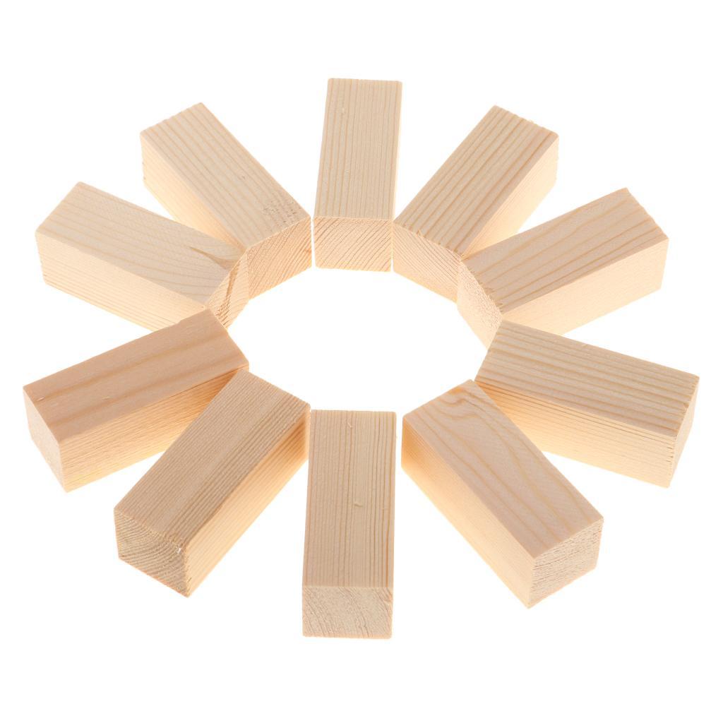 20Pcs Balsa Wood Blocks DIY Modelling Craft Pine Wood Woodworking Crafts