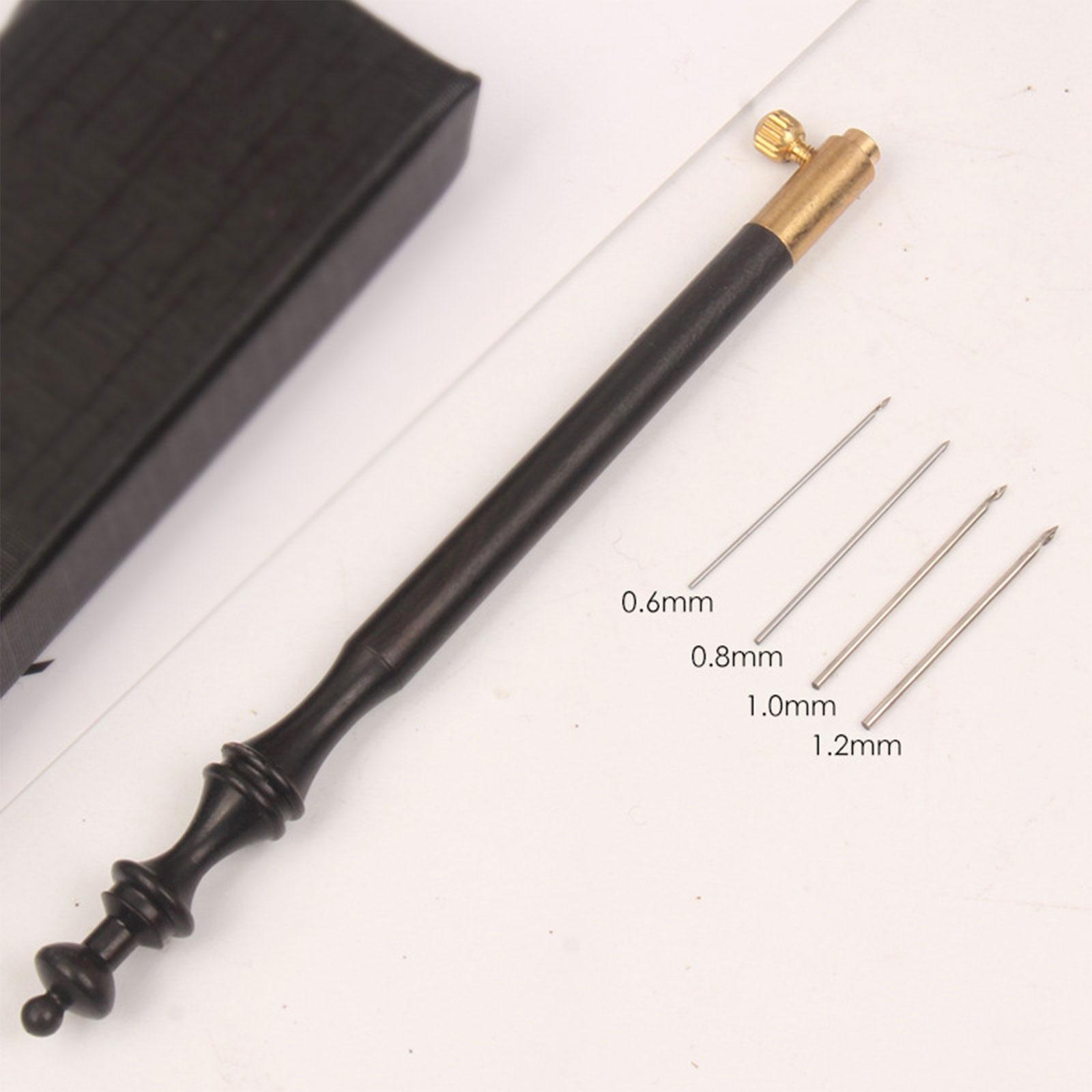 Crochet Hook W/ 4 s Embroidery Beading Crochet 0.6/0.8/1/1.2mm DIY