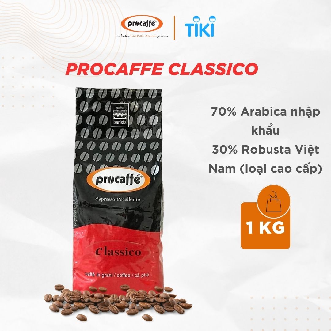 Cà phê nguyên chất PROCAFFE CLASSICO - Hàng chính hãng