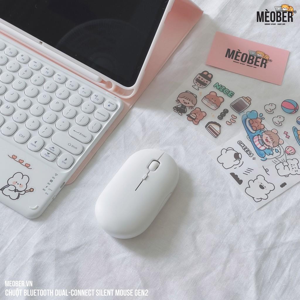 Chuột không dây Bluetooth Silent Mouse Gen2 - Nhỏ Gọn, Tối Giản, Pin Sạc Cao cấp