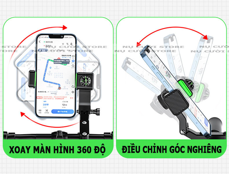 Giá Kẹp Điện Thoại Gắn Ghi Đông Xe Đạp; Giá Đở Điện Thoại Xe Thể Thao; Treo Lắp Tay Lái Xe Máy Điện