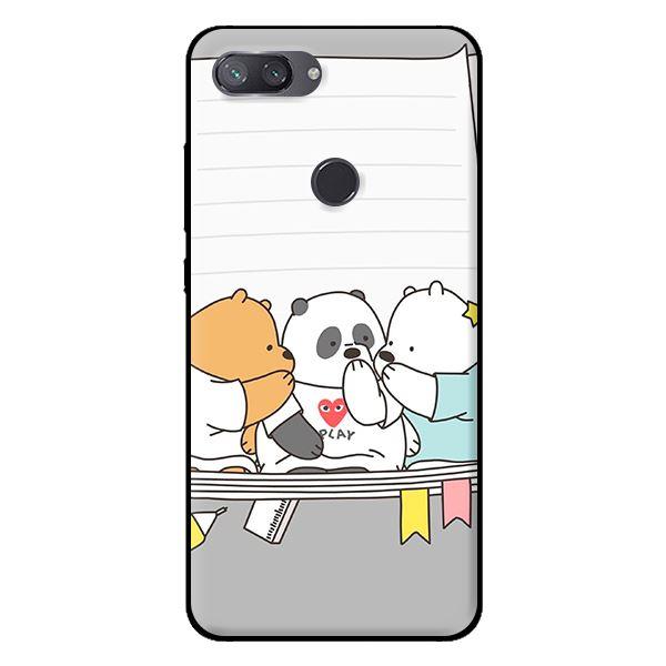 Ốp in cho Xiaomi Mi 8 Lite 3 Chú Gấu 3 - Hàng chính hãng
