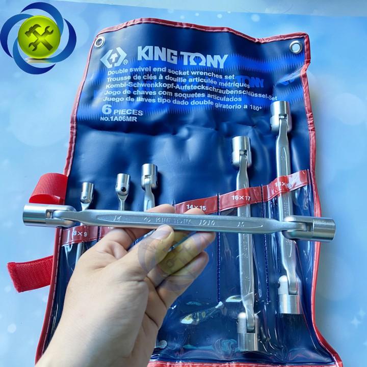 Bộ cờ lê 2 đầu lắc léo Kingtony 1A06MR 6 cây