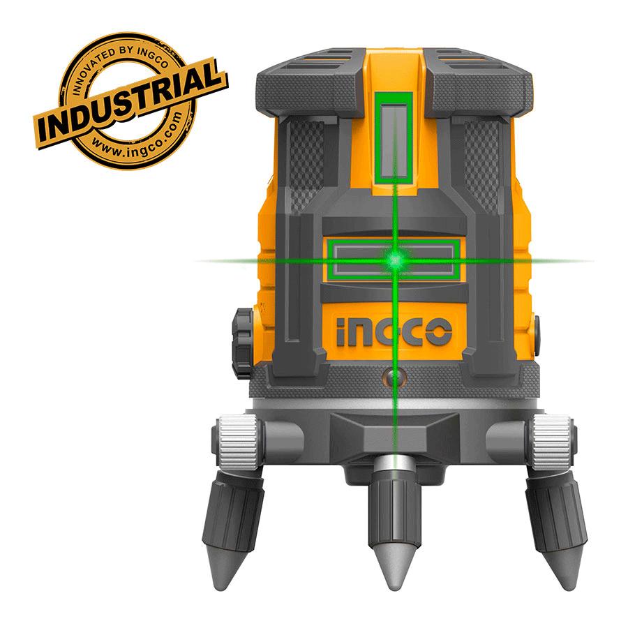 MÁY ĐO MỨC CÂN BẰNG TIA LASER XANH 30M(1 TIA NGANG, 4 TIA DỌC) INGCO HLL305205 - HÀNG CHÍNH HÃNG