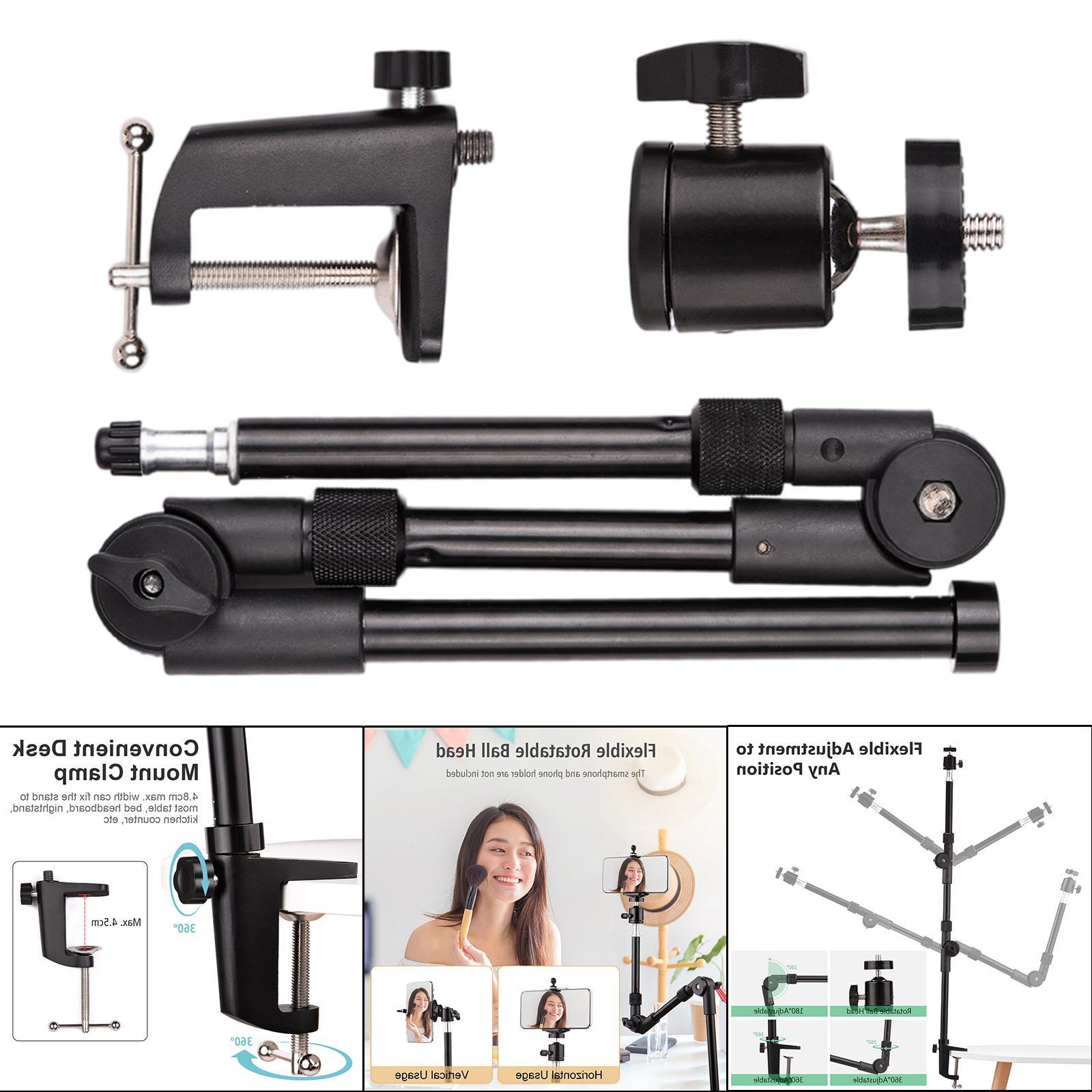 Monitor Desk Mount Stand Flexible Accessories  Video Stand Camera Clip