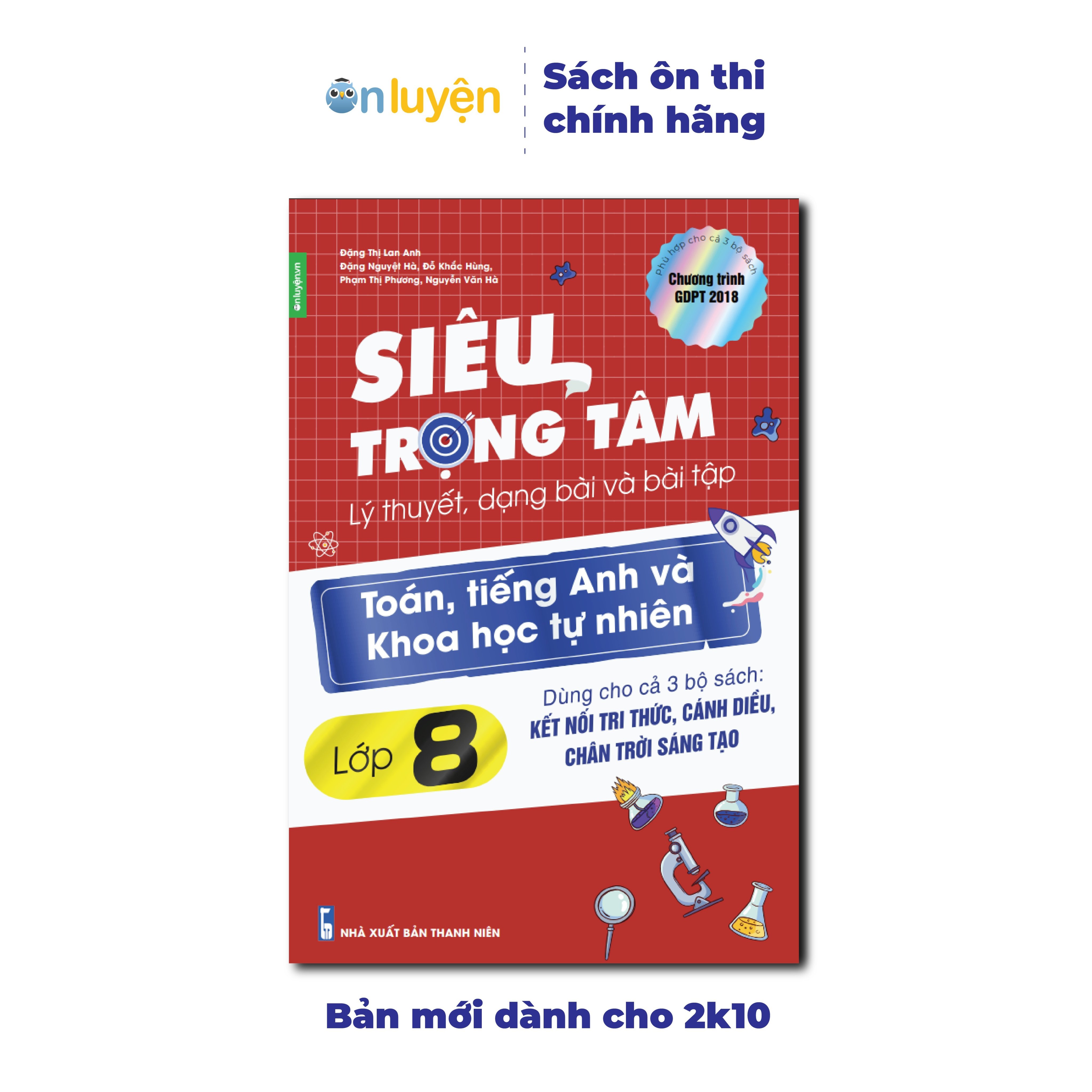 Lớp 8 -Sách Siêu trọng tâm Toán, Anh, KHTN dùng chung cho cả 3 bộ Kết nối, Chân trời, Cánh diều