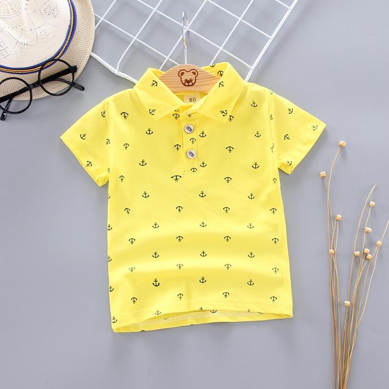 Áo polo bé trai Easy Baby , áo thun cổ bẻ cho bé trai vải cotton nhiều màu dễ thương từ 8-18kg