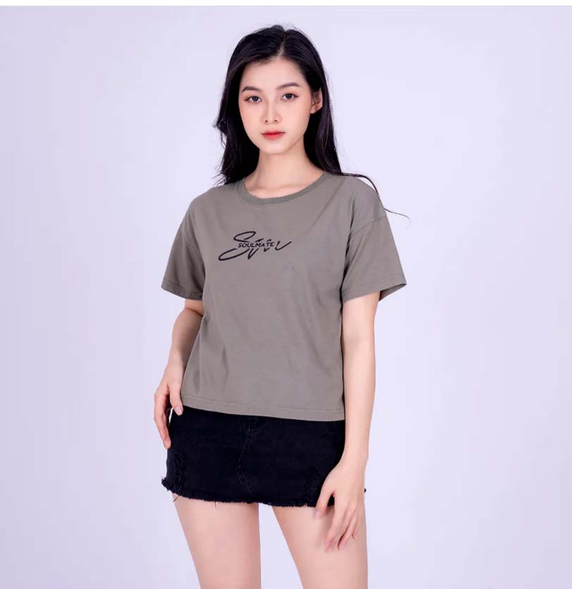 Áo thun PT cổ tròn nữ