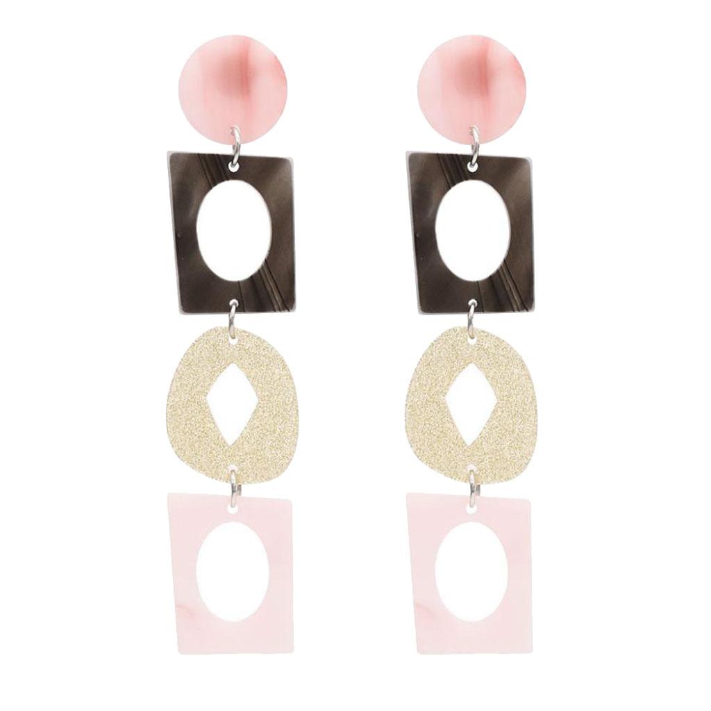Women Acrylic Geometric Bohemian Drop Earrings Studs Dangle Jewelry