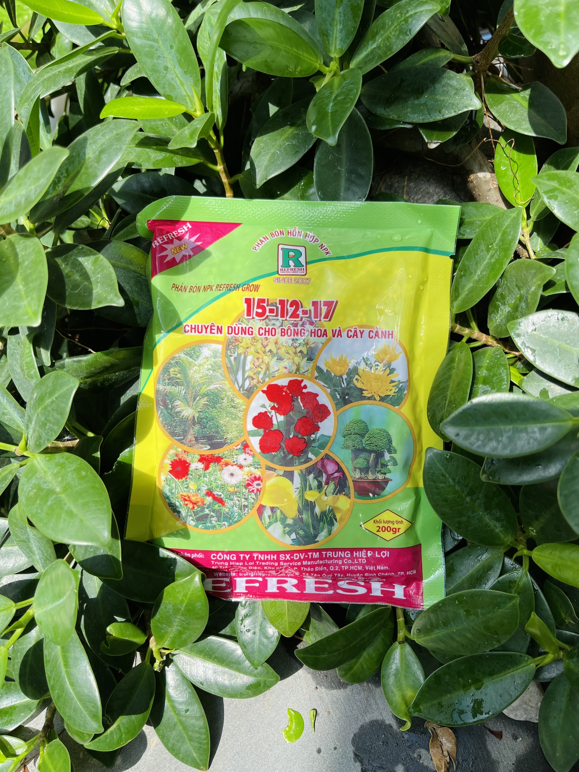 Phân NPK Refresh grow 15-12-17 gói 200gr