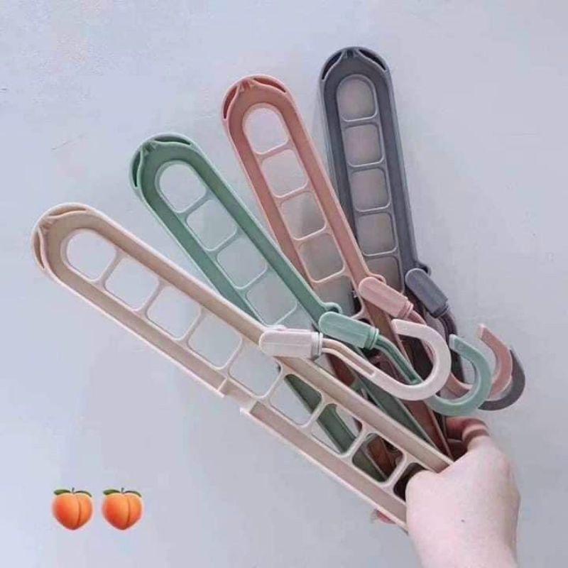 5 móc treo quần áo 9 lỗ đa năng siêu tiện lợi