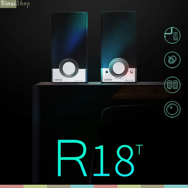 Edifier R18T - Loa Máy Tính 2.0 Nghe Nhạc, Xem Phim - Hàng chính hãng