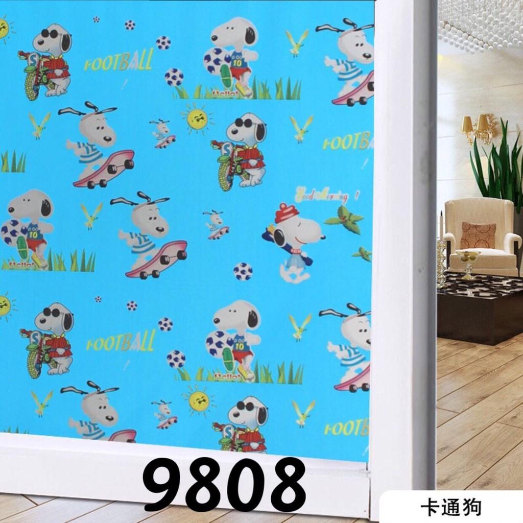 Decan dán kính con vật ngộ Nghĩnh cho bé T067 trang trí cửa phòng Khổ 90x100cm ngăn nhìn trộm