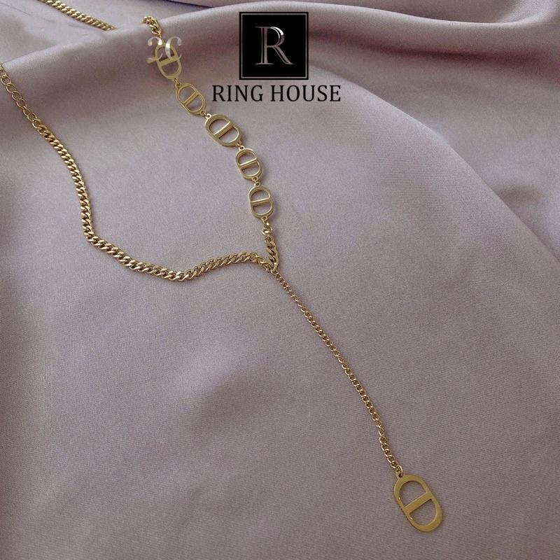N31 Dây Chuyền Choker Nữ DO Thả Dài Lạ Mắt Sành Điệu