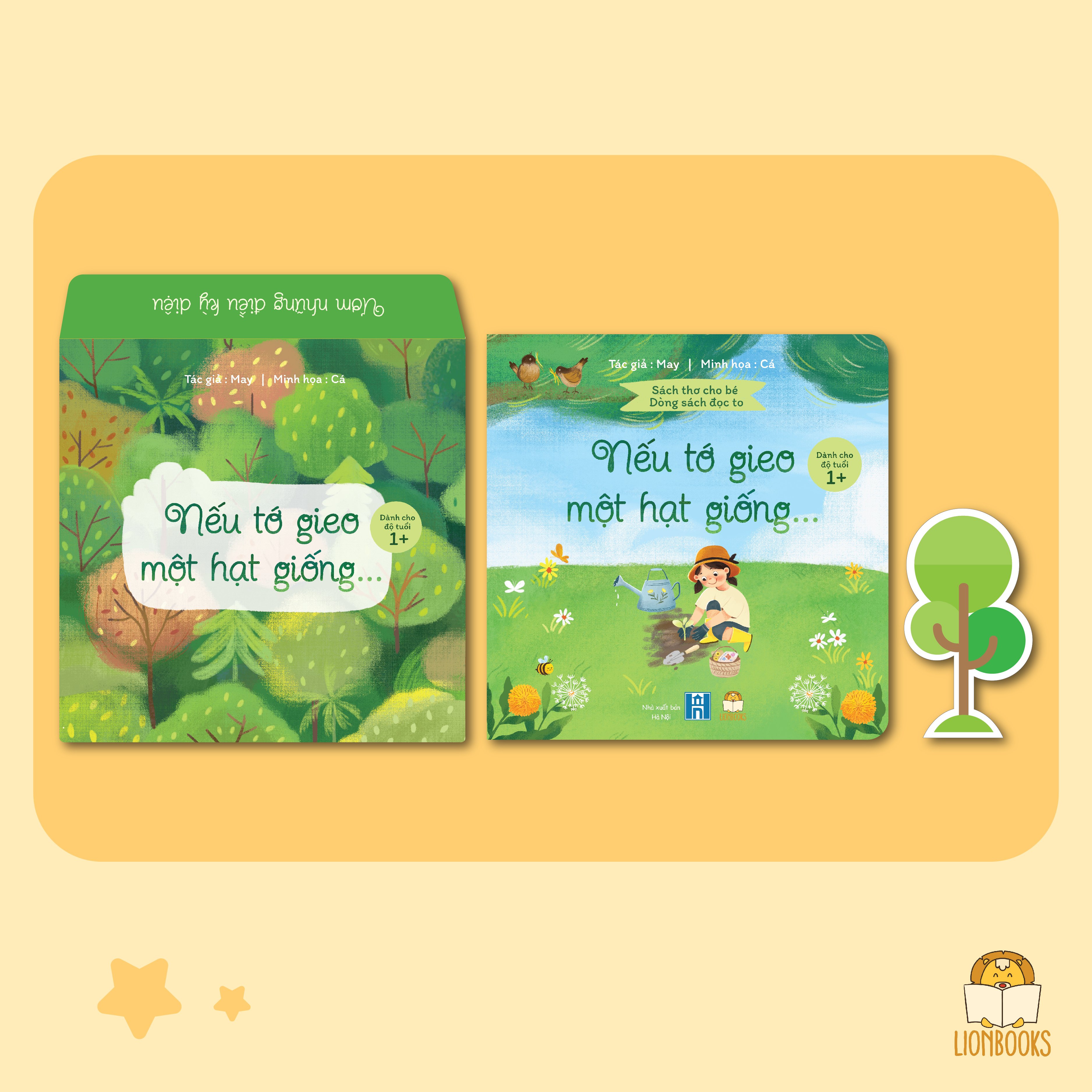 Set sách Nếu Tớ Gieo Một Hạt Giống... Sách thơ cho bé từ 1 tuổi tập nói, tập đọc