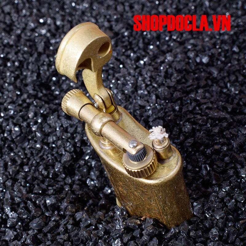 Bật Lửa Độc Lạ Xăng Đá Chất Liệu Đồng JiFeng Hoa Văn La Mã JF-018