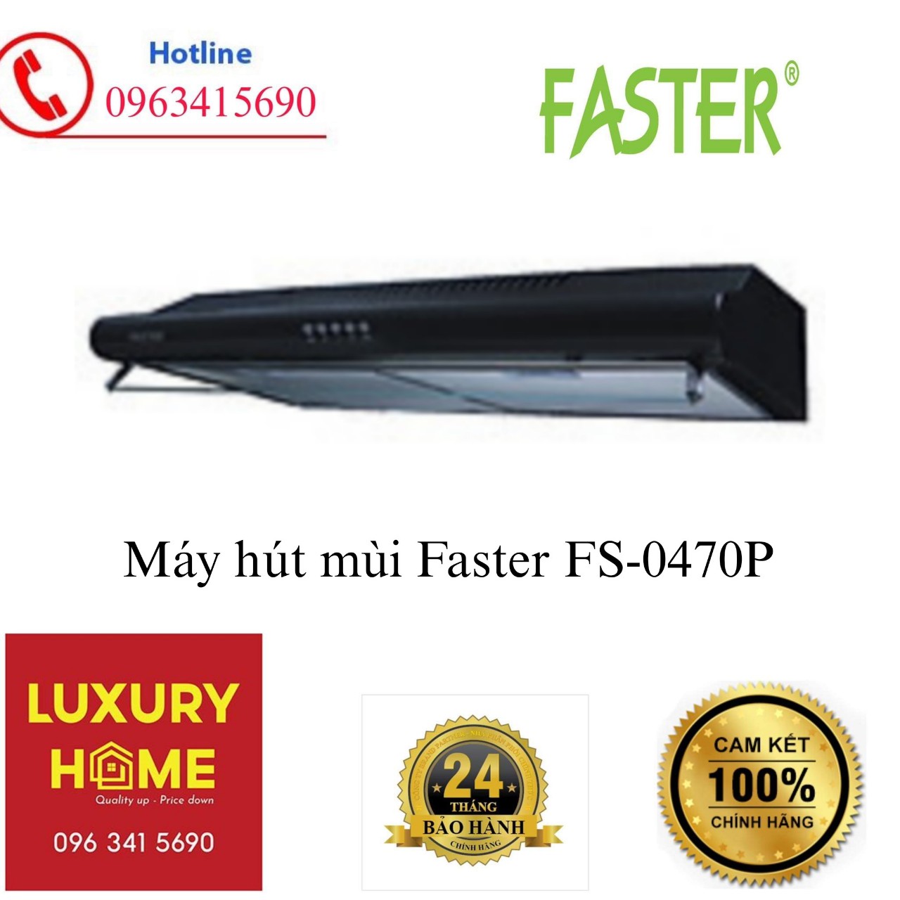 Máy hút mùi Faster FS-0470P - Hàng chính hãng