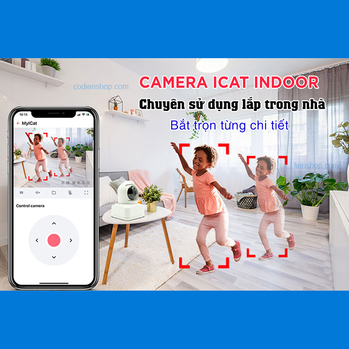 Camera IP Wifi trong nhà Hunonic ICat Indoor - Hàng chính hãng