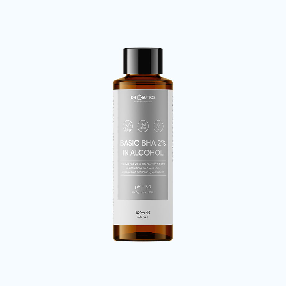 DrCeutics Dung Dịch Tẩy Da Chết Nền Cồn Basic BHA 2% In Alcohol 100ml/Chai
