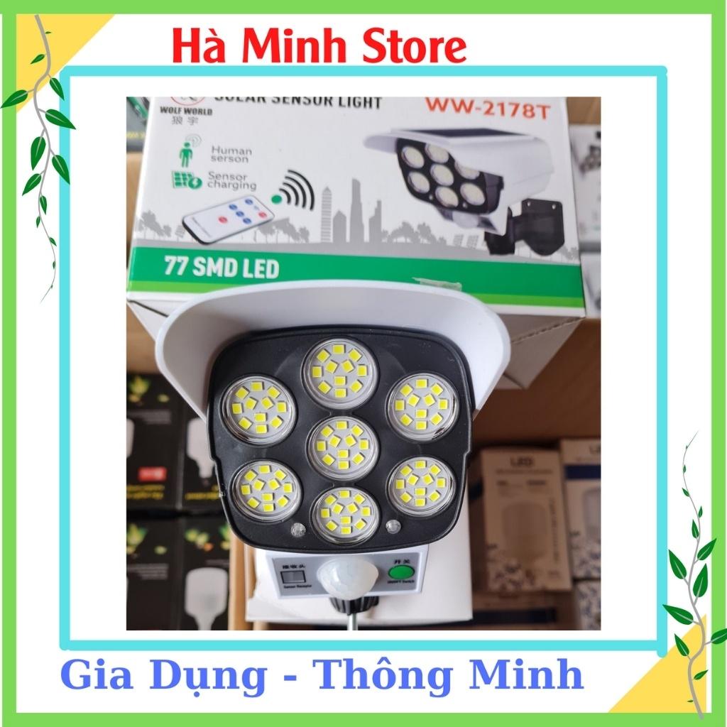 Đèn Năng Lượng Mặt Trời Giả Camera, 3 Chế Độ Sáng, Cảm Biến Chuyển Động, Có Điều Khiển - Đèn Chống Trộm