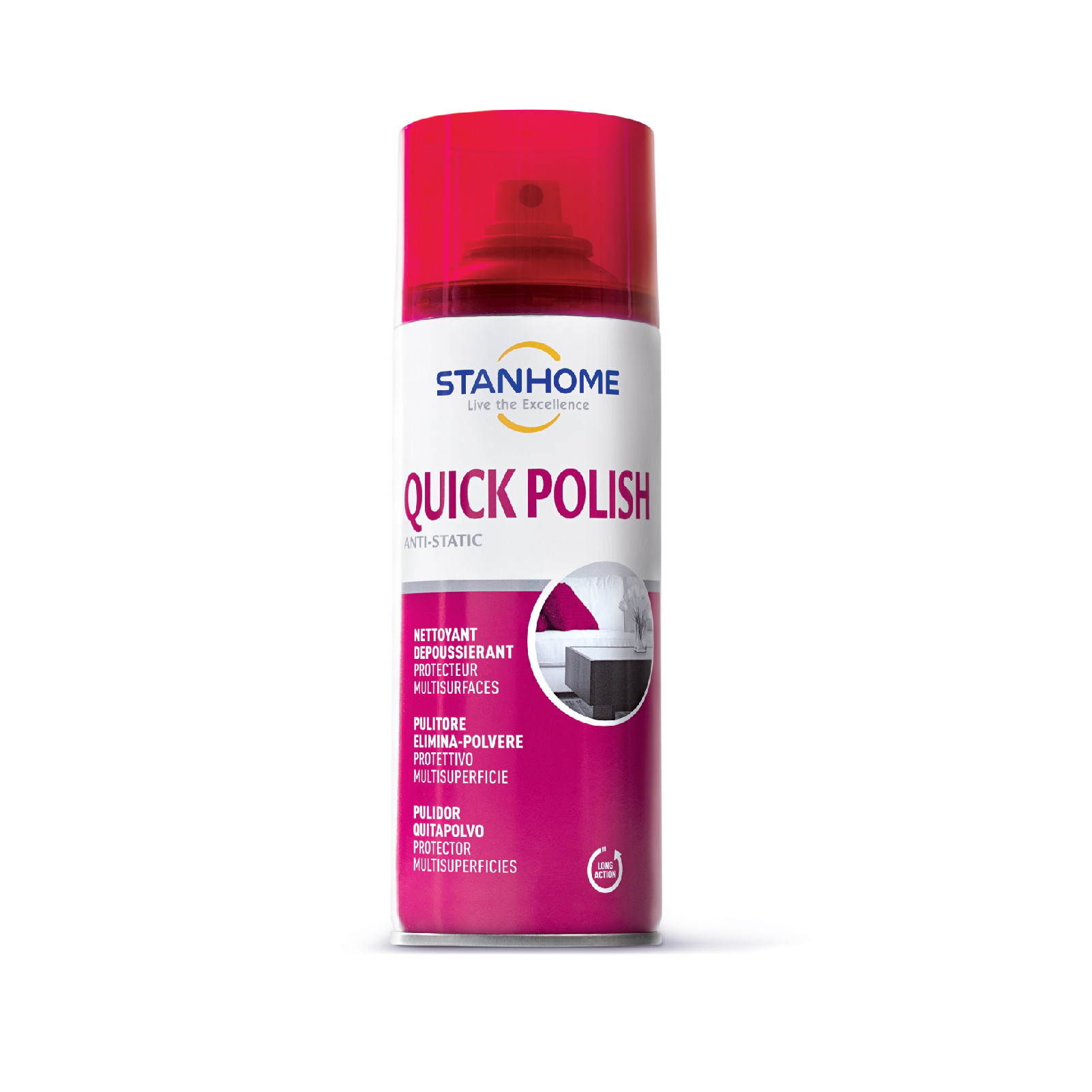 Làm sạch, sáng bóng bề mặt gỗ &amp; bề mặt hiện đại Stanhome QUICK POLISH - 400ml