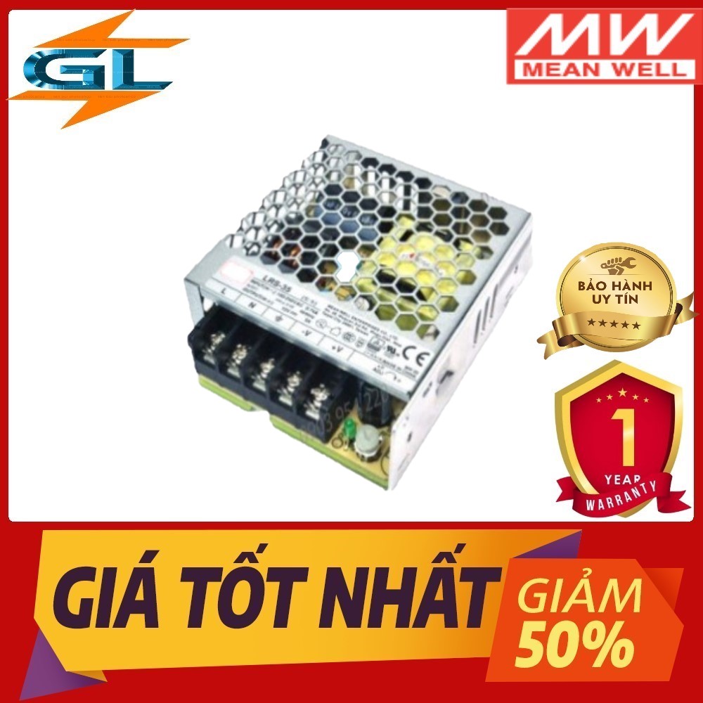 Nguồn tổ ong 12V 3A 36W LRS-35-12 Meanwell  - Hàng nhập khẩu