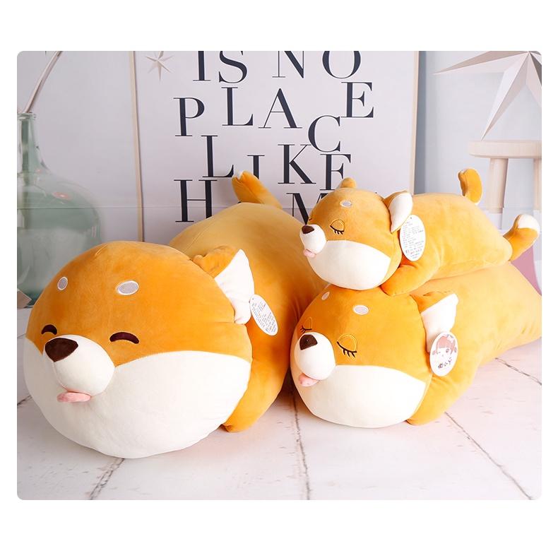 Gấu Bông Chó Shiba Biểu Cảm Cute, Shiba Le Lưỡi Màu Vàng Đáng Yêu, Chất Vải Miniso Cao Cấp, Gấu Bông- Qùa Tặng VIPU