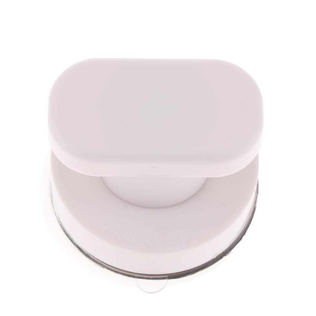 2xStrong Suction Cup Cabinet Handle Glass Door Pull Window Knob Decor White S