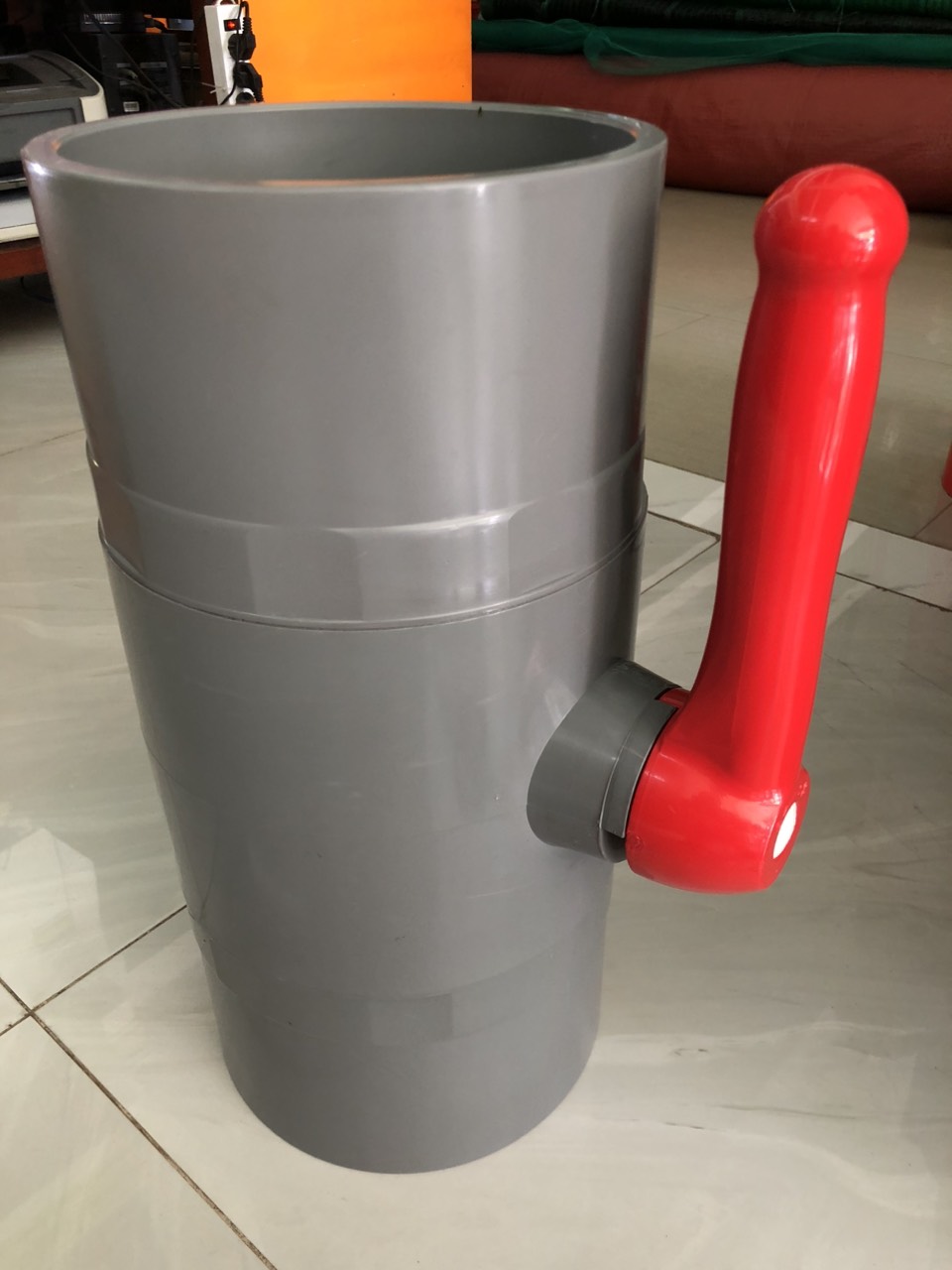 Van khóa PVC 200mm van nhựa size lớn Taijan