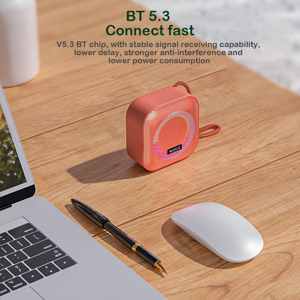 Loa âm nhạc âm nhạc di động Caixa de Som Bluetooth loa với LED Light Outdoor Mini không dây âm thanh Subwofer thanh âm thanh âm thanh âm thanh Color: Other