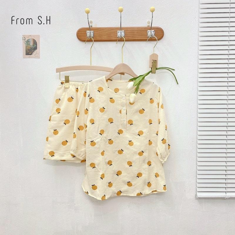 Bộ đồ ngủ kute, bộ đồ pizama có thể mặc như bộ bầu hoặc bộ sau sinh