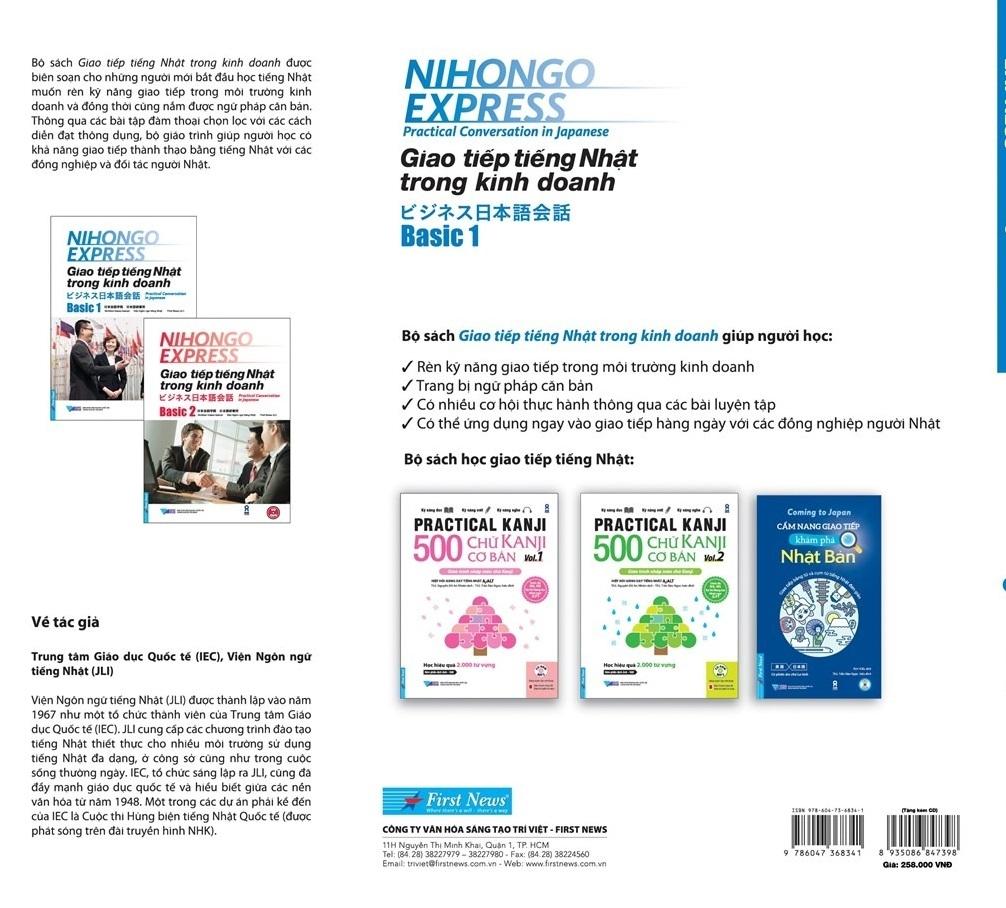 Sách Giao Tiếp Tiếng Nhật Trong Kinh Doanh - Basic 1 (Tặng 1 CD)