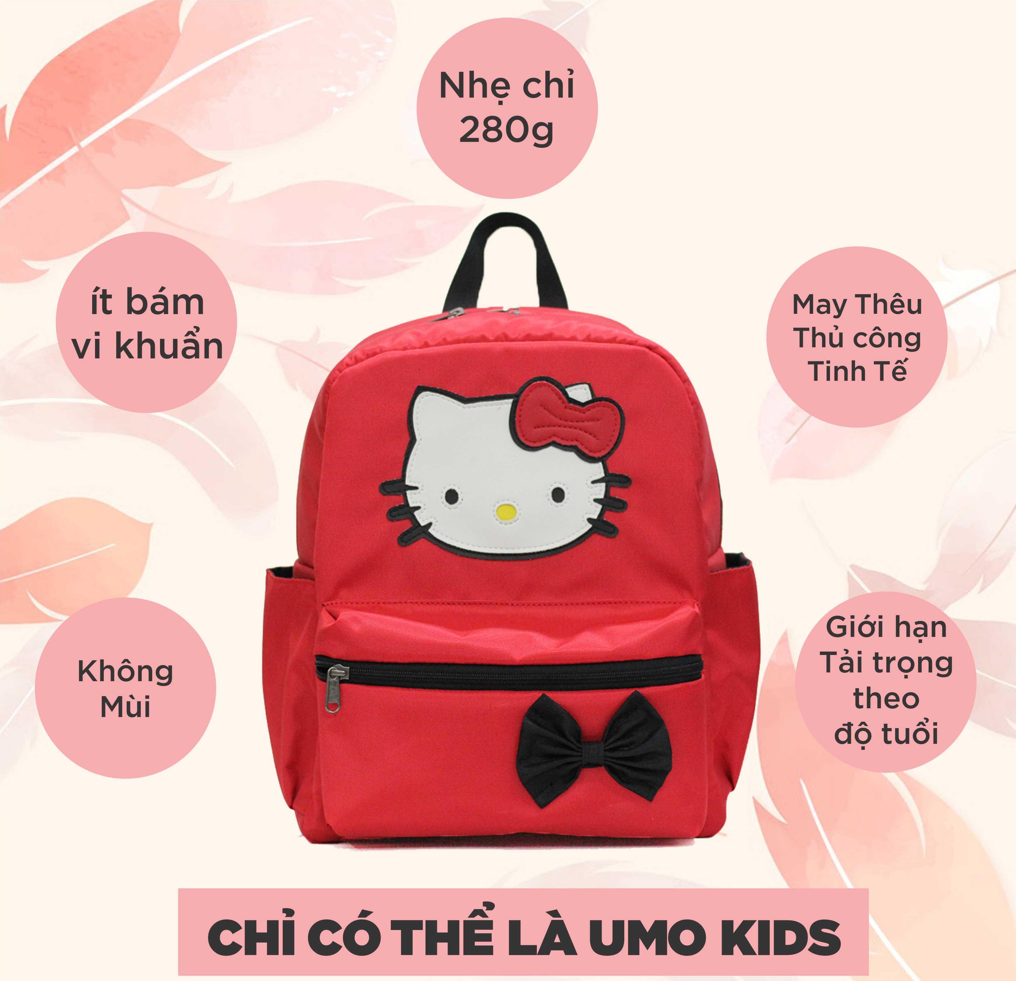 Balo Học Sinh UMO Kitty 5  Đảm Bảo An Toàn và Chất Lượng Cho Trẻ đủ lứa Tuổi Từ Mầm Non Đến Lớp 5