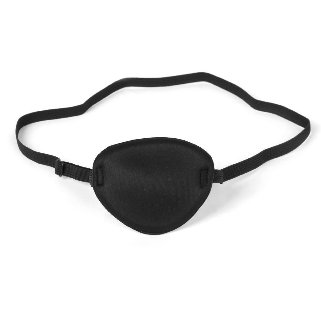 4xPirate Eye Patch Eye Mask Eyeshade Cover Plain for Adult Lazy Eye Amblyopia